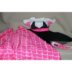 Little Batgirl Costume - Dress, Mask and Cape - Size 2/3